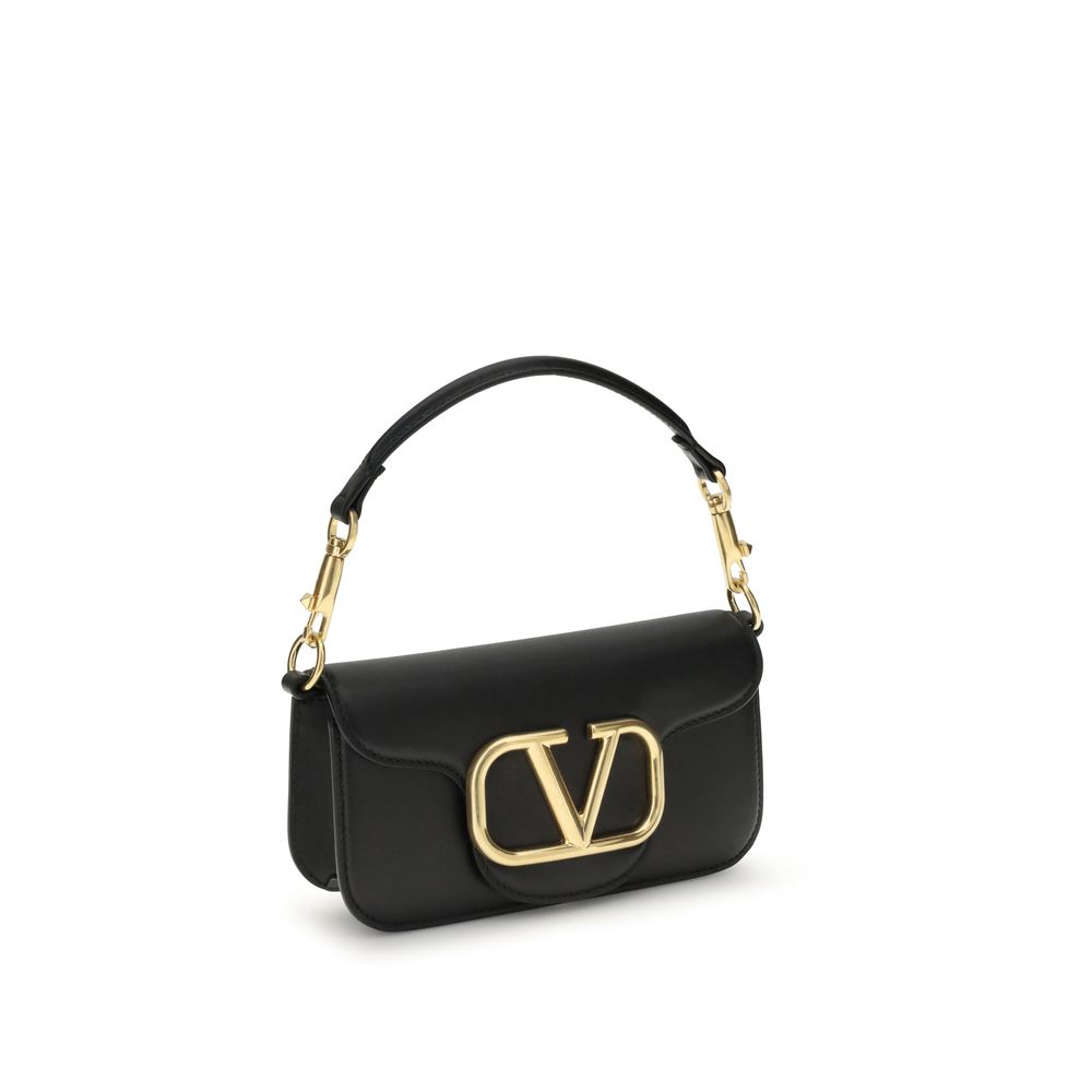 Valentino Garavani Black Calf Leather Bos Taurus Shoulder Bag - Image 2