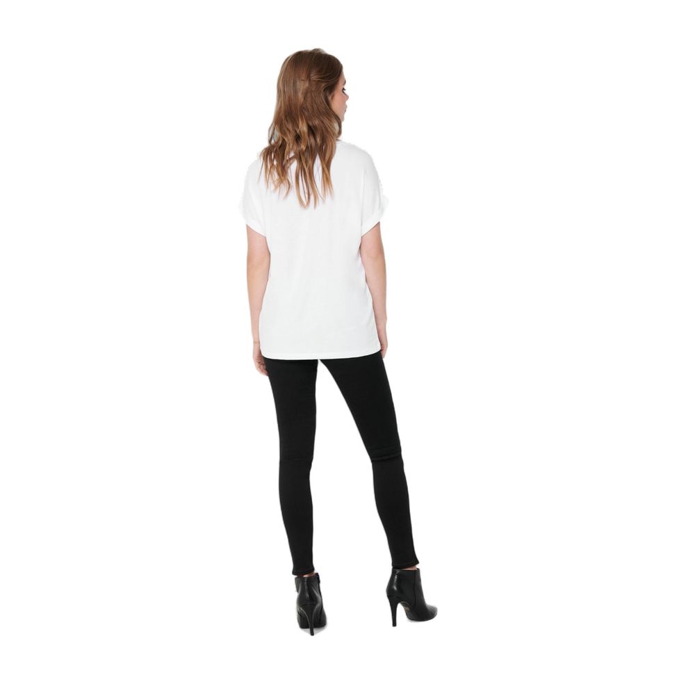 Only White Polyester T-Shirt - Image 4
