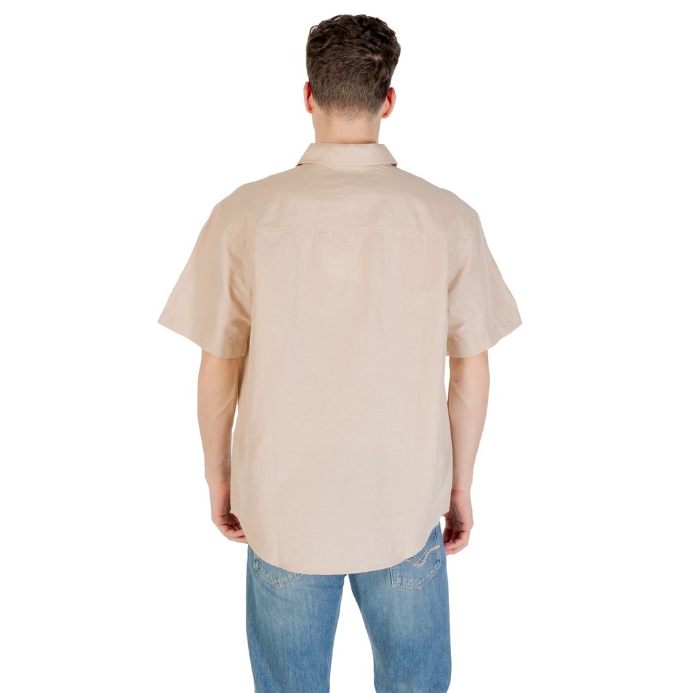 Calvin Klein Jeans Beige Linen Shortsleeve - Image 2