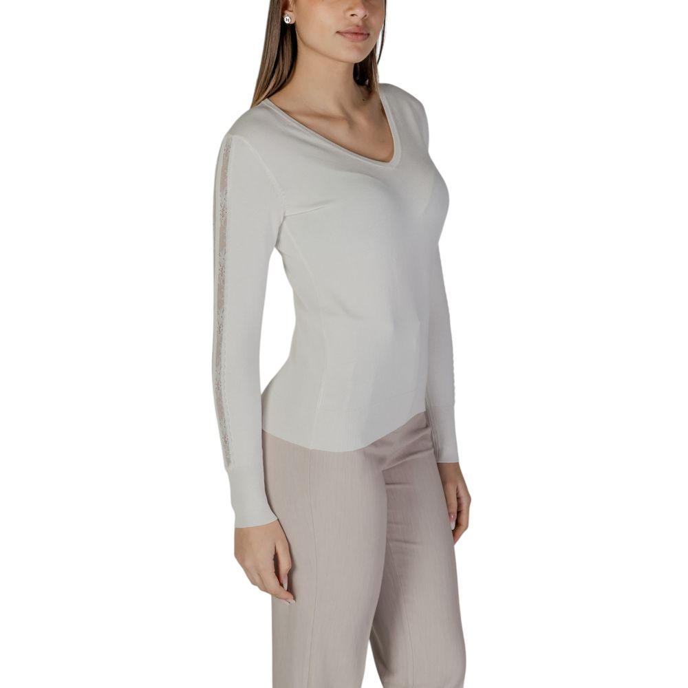 Street One Cream Viscose Long Sleeve - Image 3