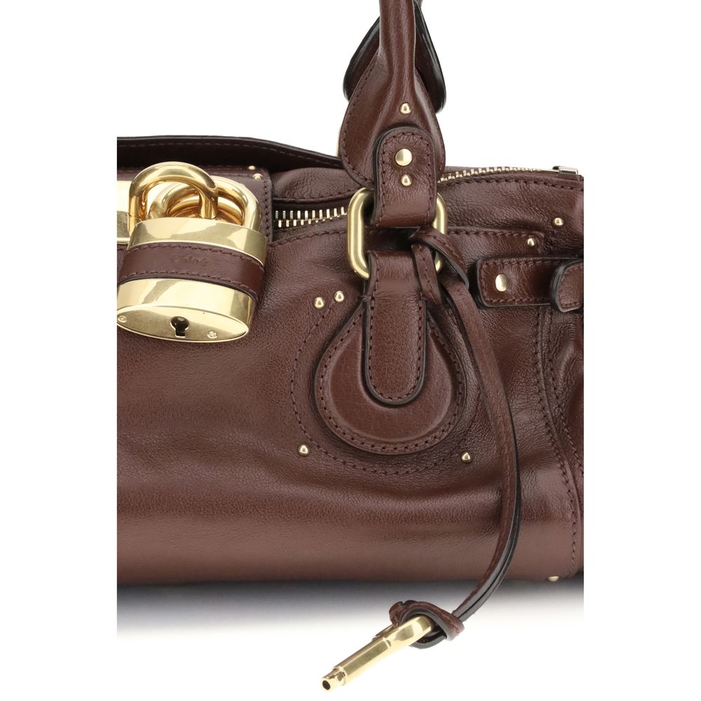Chloé Bordeaux Calf Leather Bos Taurus Shoulder Bag - Image 4