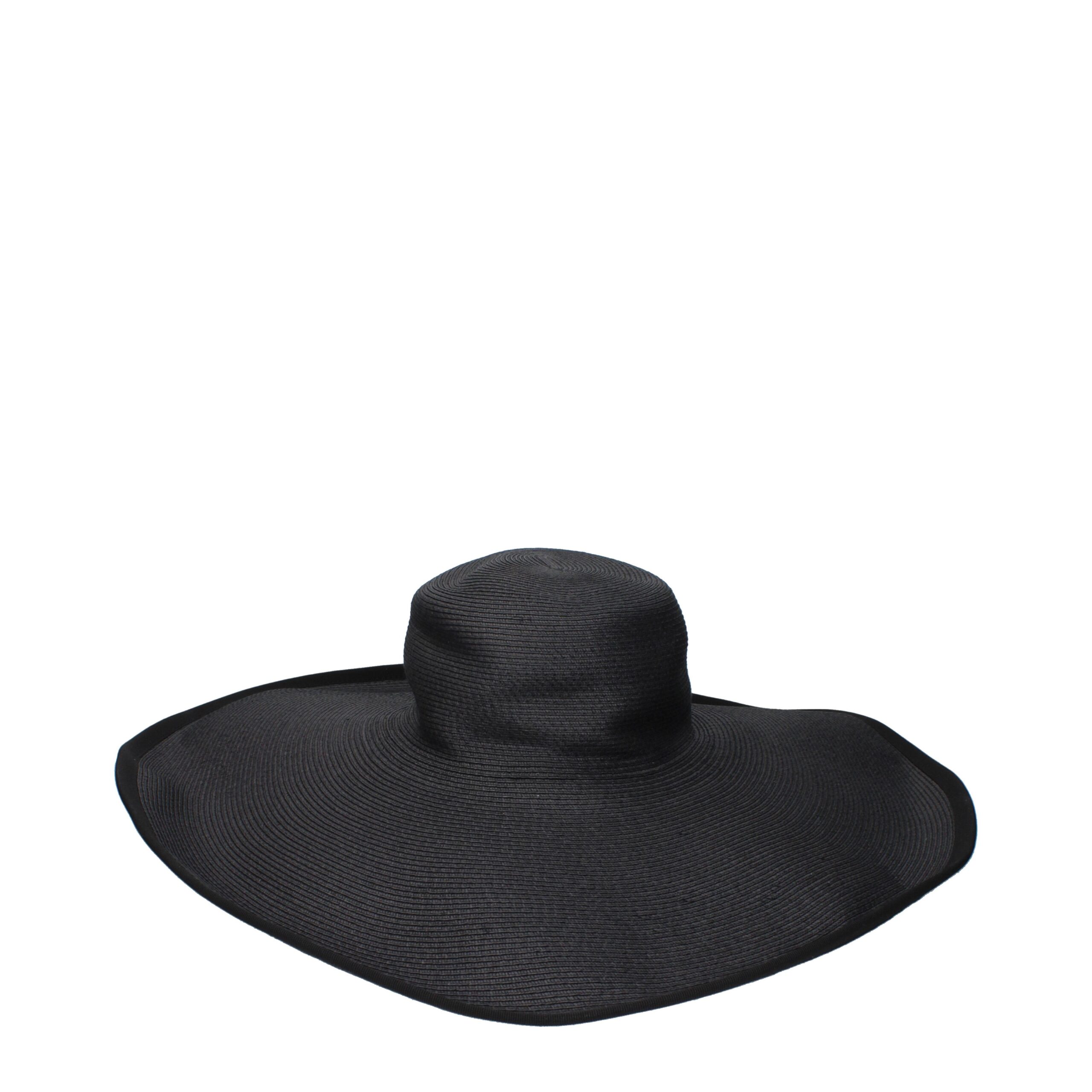 Max Mara Black Paper Sunhat - Image 2