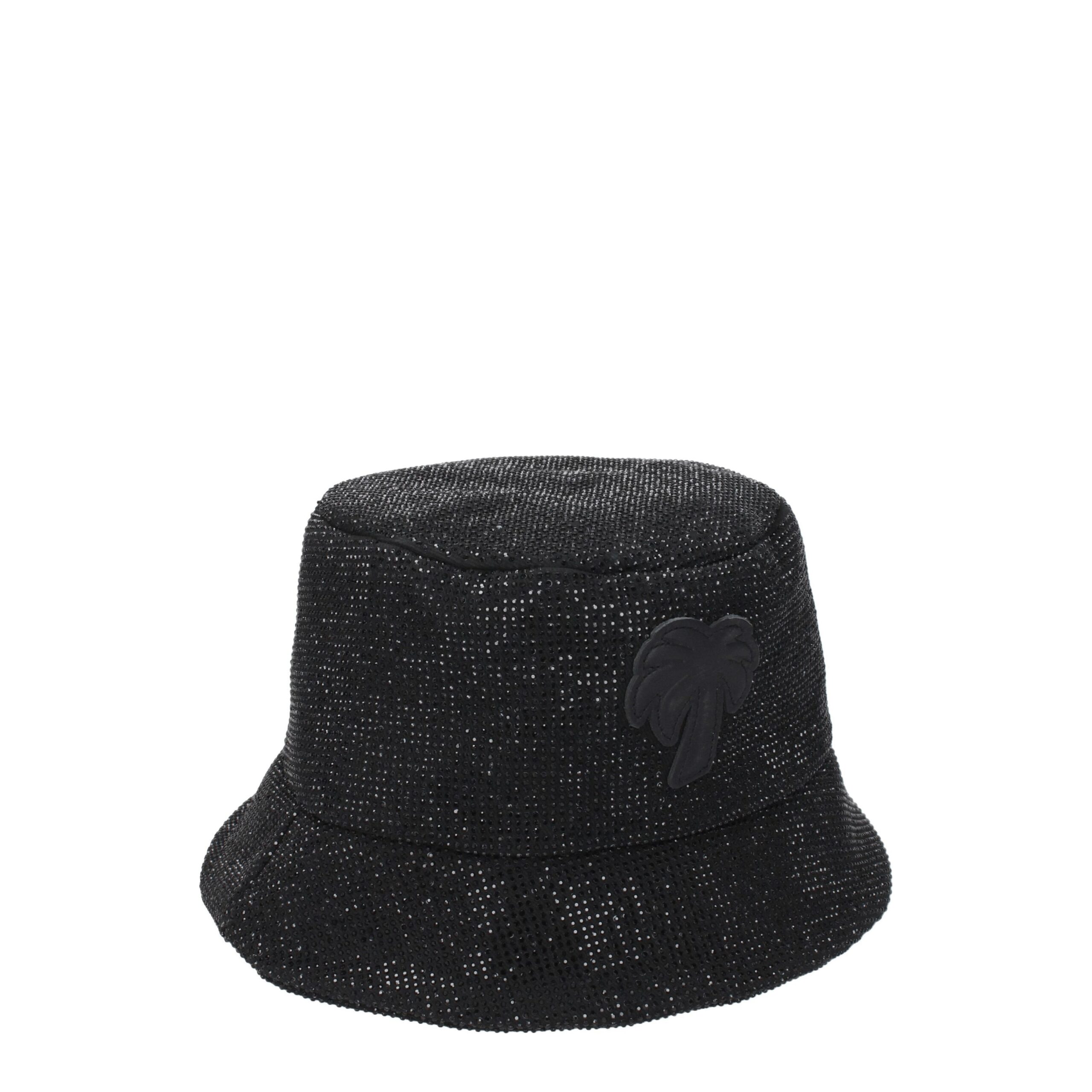 Palm Angels Black Cotton Bucket Hat