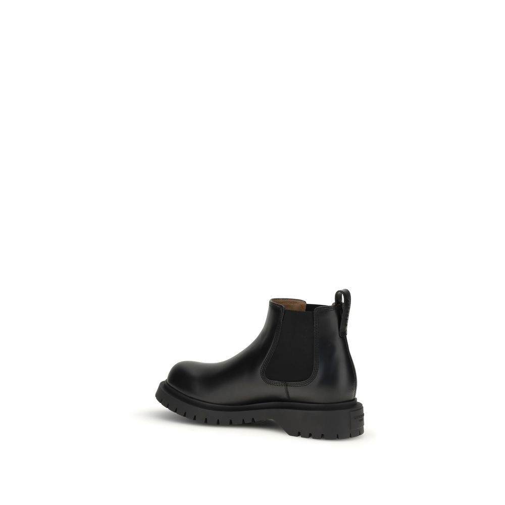 Givenchy Black Bull Skin Chelsea Boots - Image 3