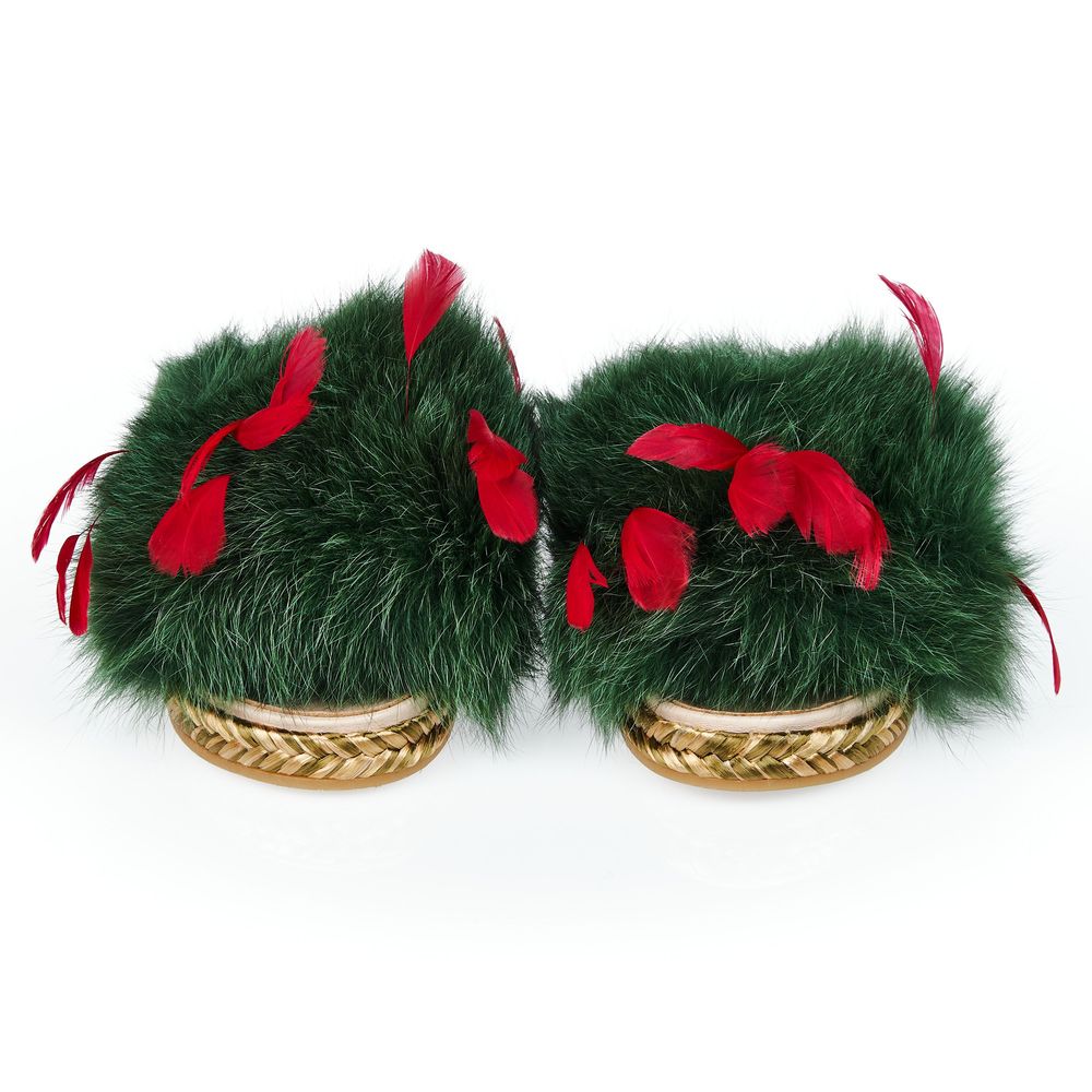 Mr&Mrs Italy Green Lamb Leather Women Sandal - Image 2