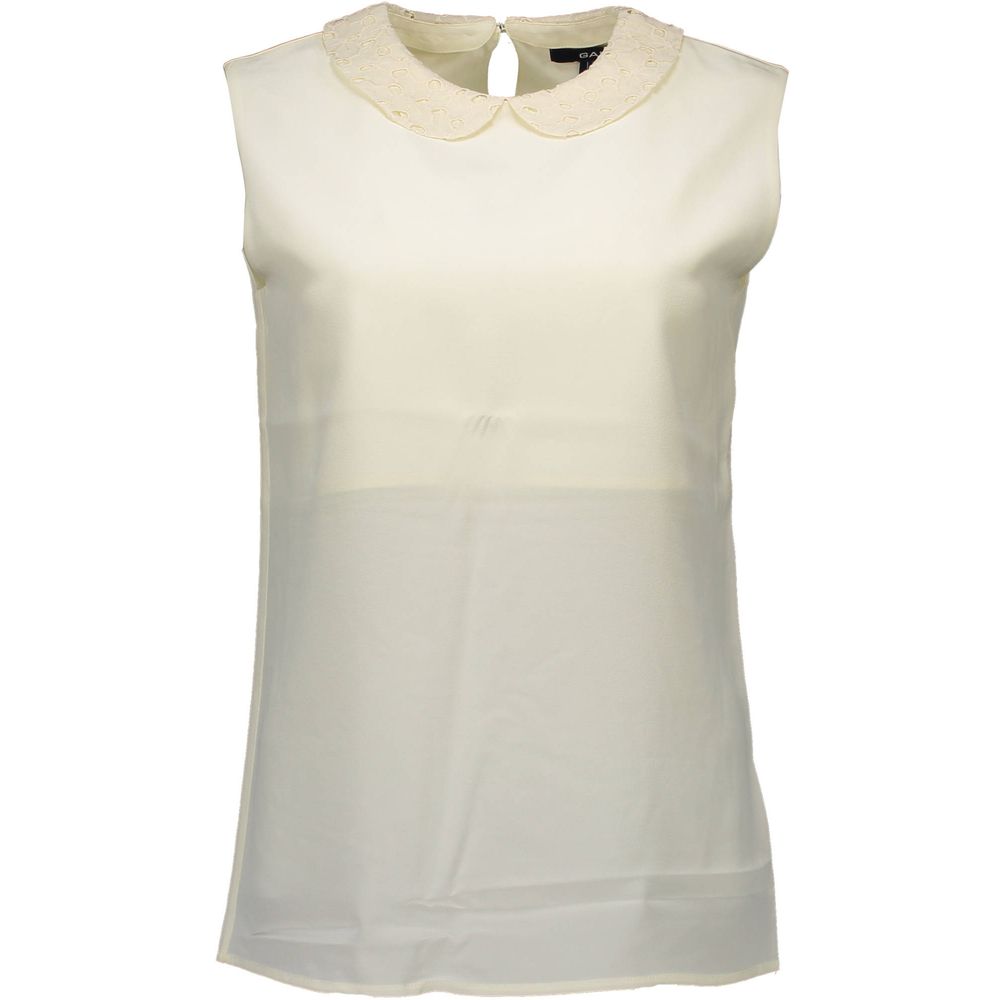 Gant White Silk Tank Top