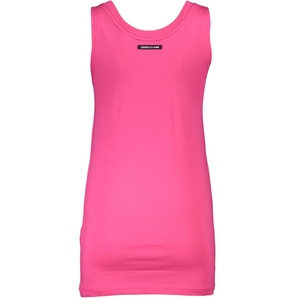 Cavalli Class Rosa Cotton Women Tank Top - Image 2