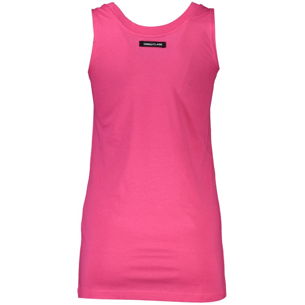 Cavalli Class Rosa Cotton Women Tank Top - Image 2