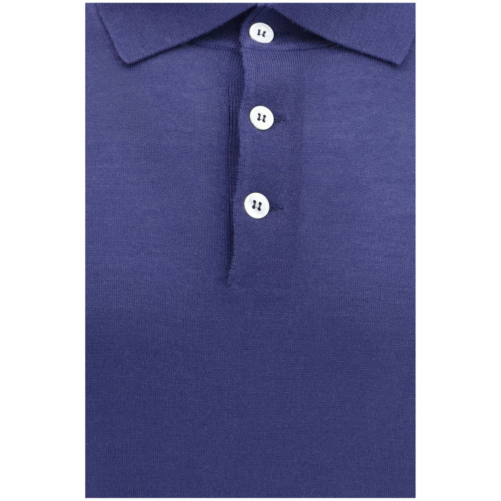 Brunello Cucinelli Blue Cashmere Dress Shirt - Image 3