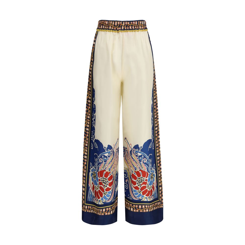 La Double J Multicolor Silk Casual Pants - Image 2
