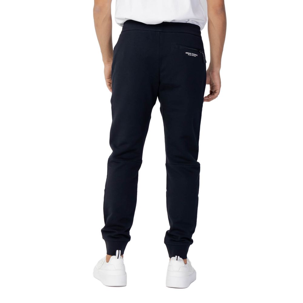 Armani Exchange Blue Cotton Joggers (Workout Pants) - Image 2