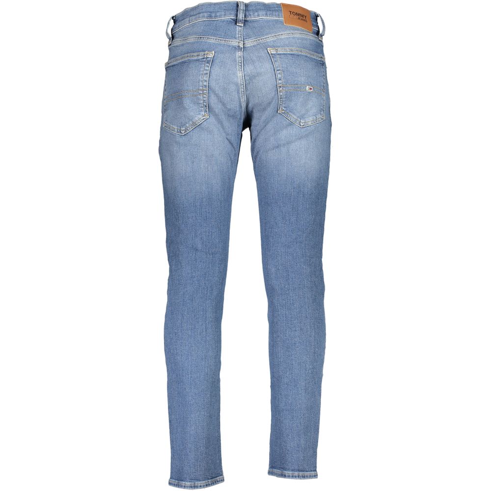Tommy Hilfiger Blue Cotton Slim Fit Jeans - Image 2