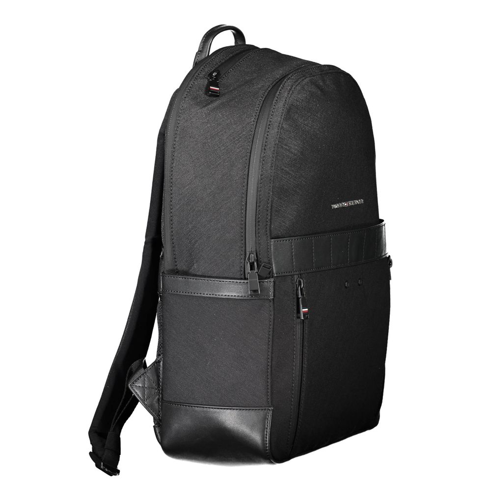Tommy Hilfiger Black Nylon Men Backpack - Image 3