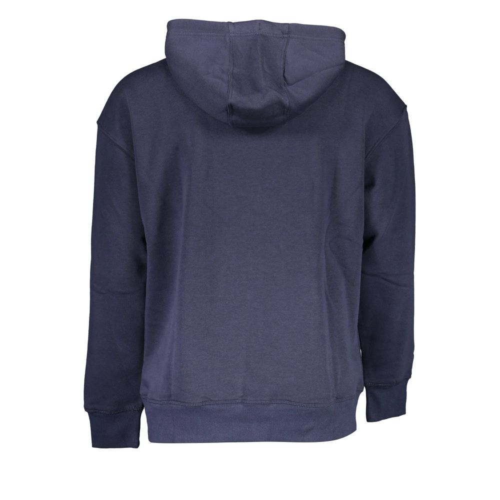 Tommy Hilfiger Blue Cotton Men's Sweatshirt Hoodie - Image 2