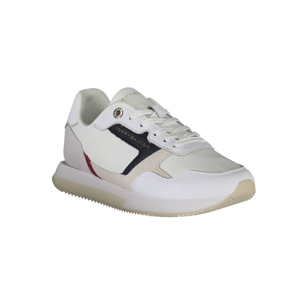 Tommy Hilfiger White Polyester Women Sneaker - Image 2