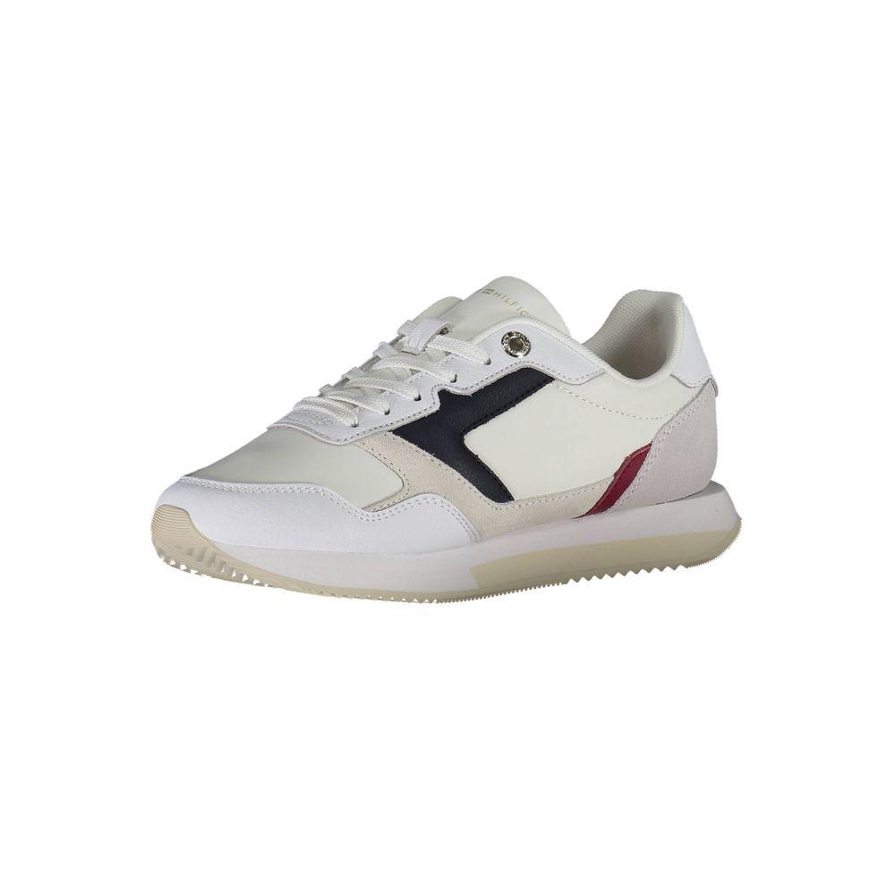 Tommy Hilfiger White Polyester Women Sneaker - Image 3