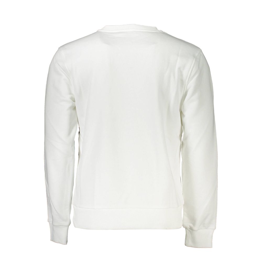 Cavalli Class Bianco Cotton Men Sweatshirt - Image 2
