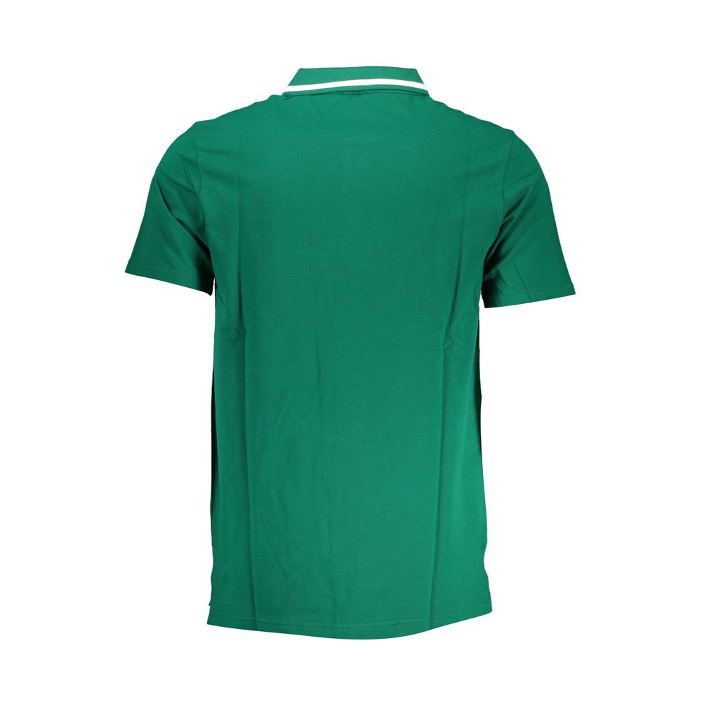 Fila Classic Green Cotton Polo with Contrast Details - Image 2