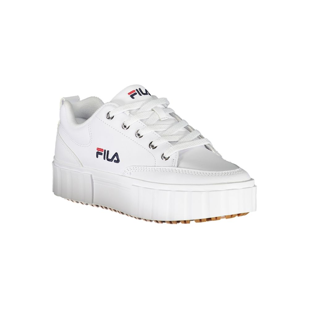 Fila Chic White Wedge Sneakers with Embroidered Detail - Image 2