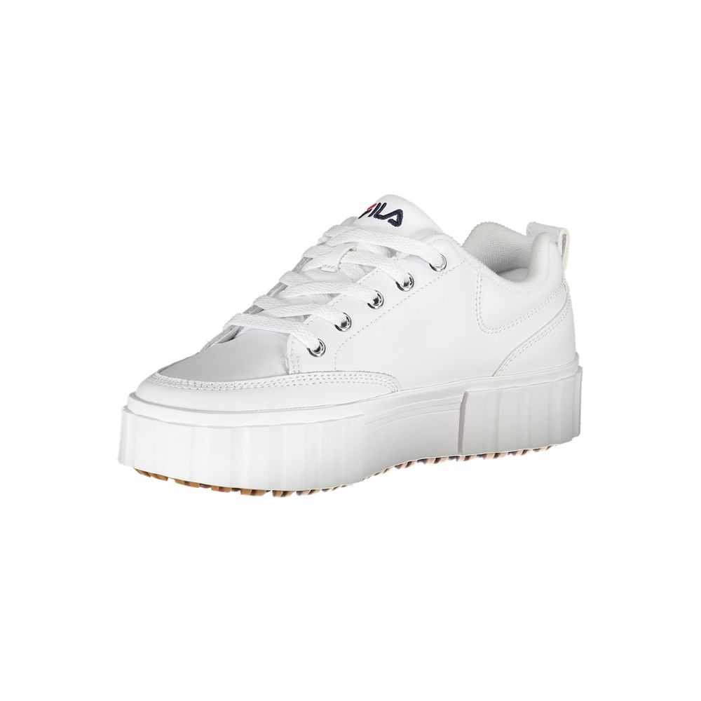 Fila Chic White Wedge Sneakers with Embroidered Detail - Image 3