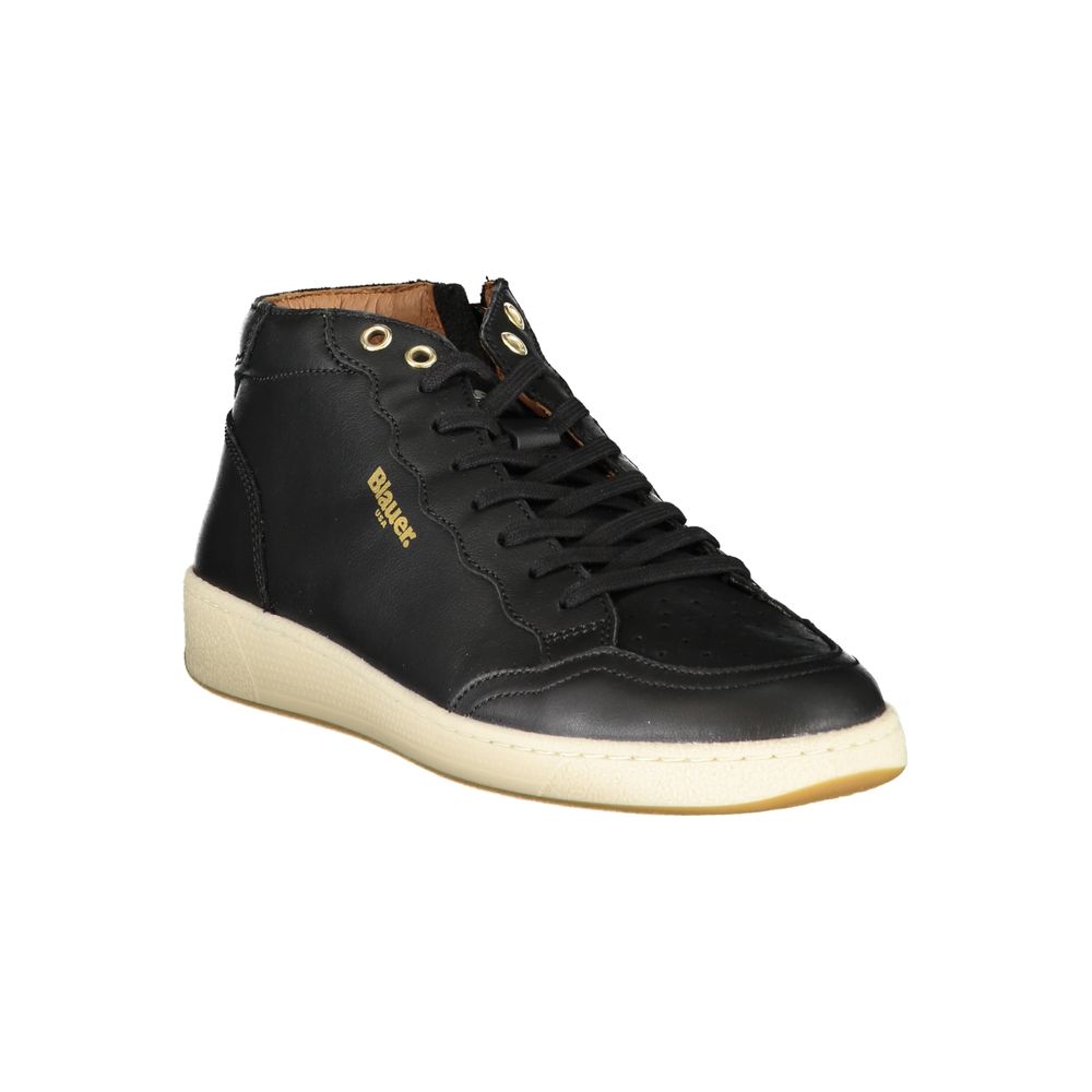 Blauer Black Leather Men Sneaker - Image 2