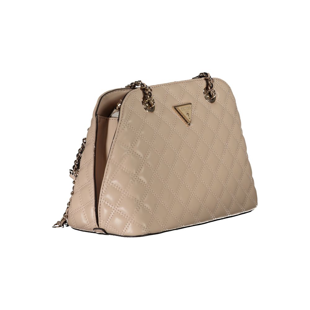Guess Jeans Beige Polyurethane Women Handbag - Image 3