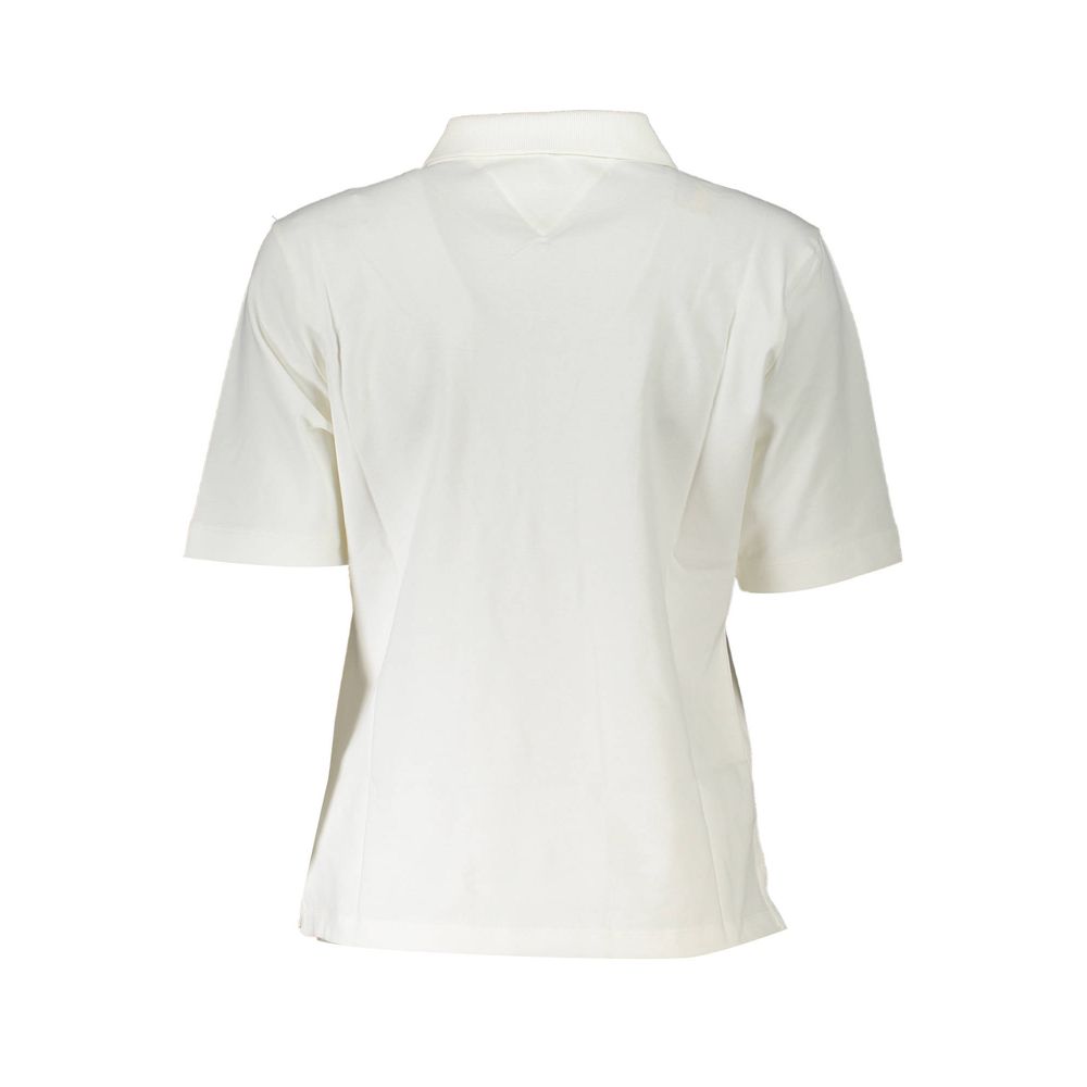 Tommy Hilfiger Bianco Cotton Women Polo Shirt - Image 2