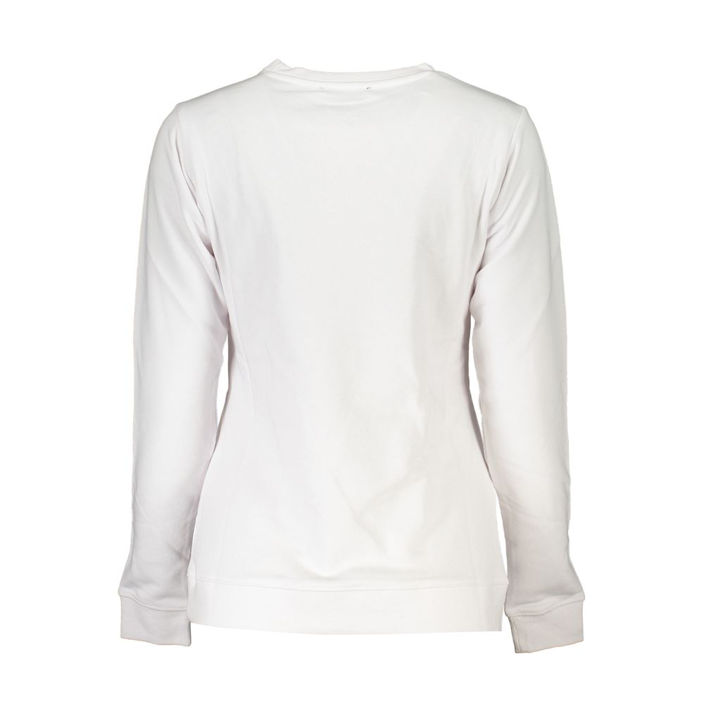 Cavalli Class Bianco Cotton Women Sweatshirt - Image 2