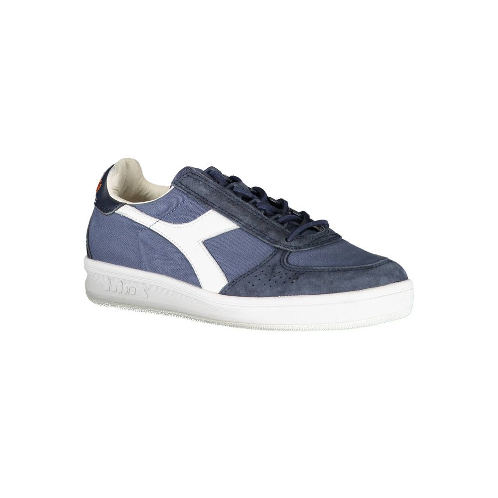Diadora Chic Blue Contrast Lace-Up Sneakers - Image 3