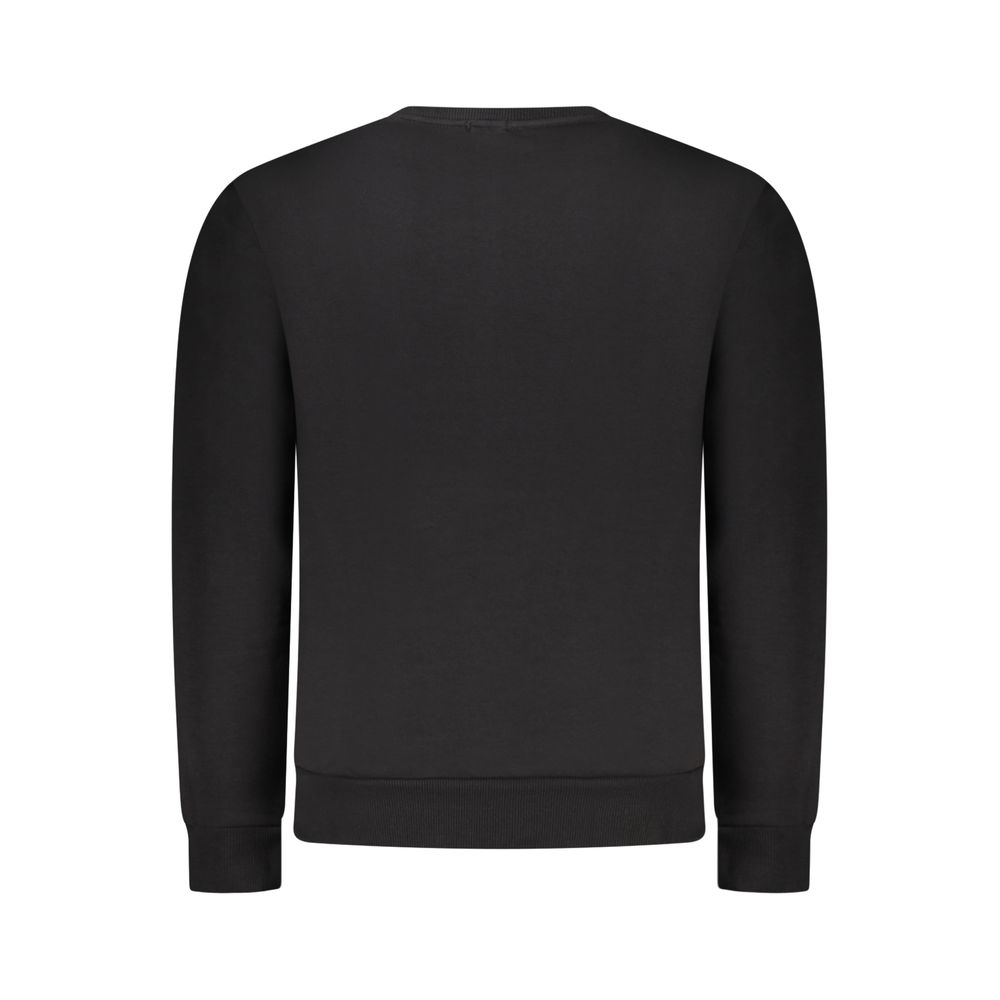 Rifle Black Cotton Men's Crewneck Sweater - Image 2