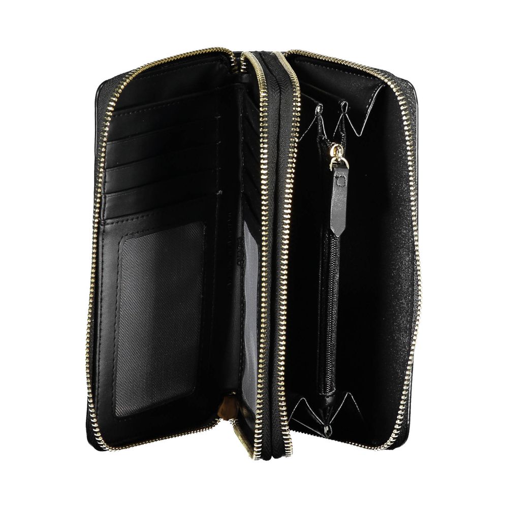 Mario Valentino Black Polyurethane Women Wallet - Image 3