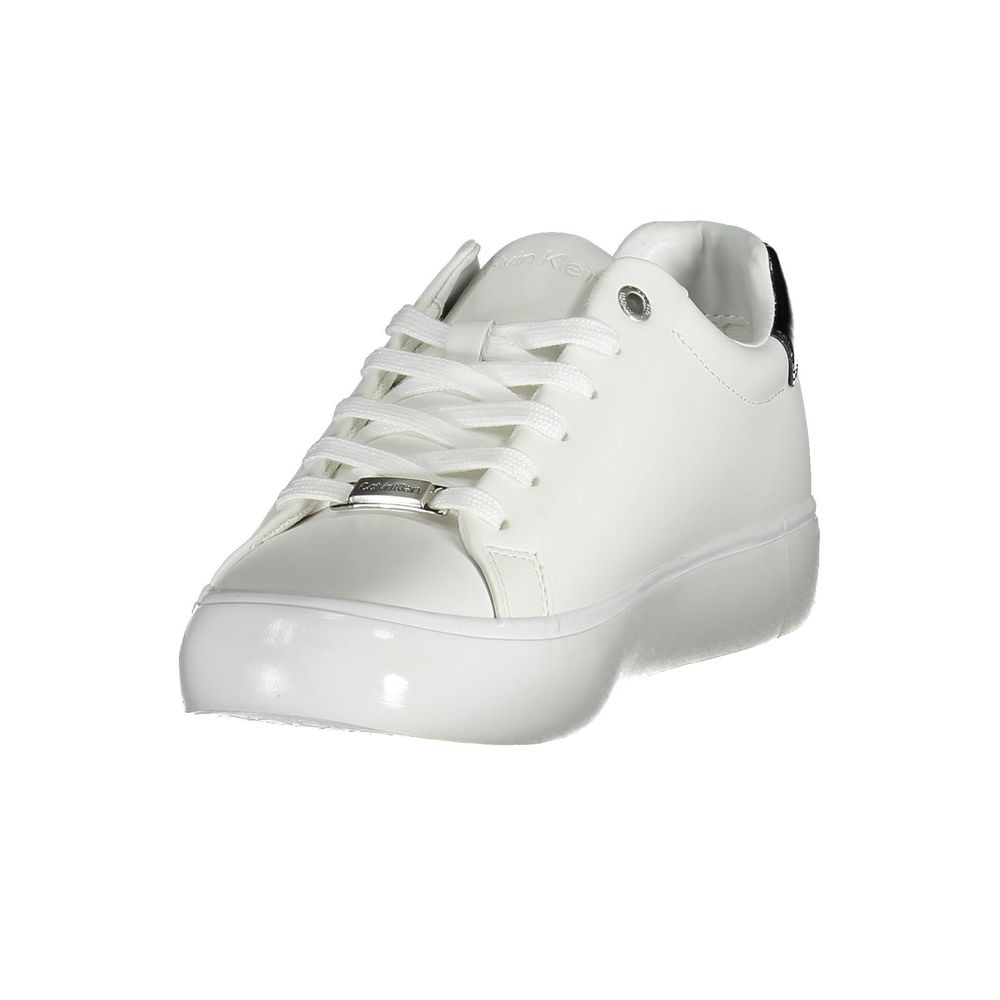 Calvin Klein White Leather Women Sneaker - Image 3