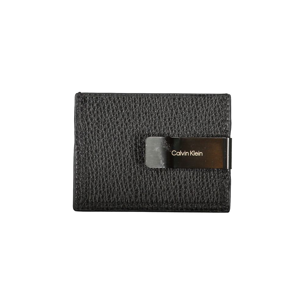 Calvin Klein Sleek Leather Card Holder with Money Clip - Image 2