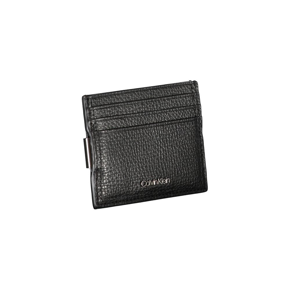 Calvin Klein Sleek Leather Card Holder with Money Clip - Image 3