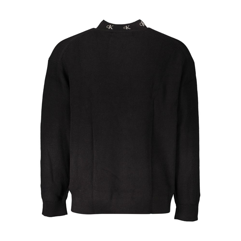 Calvin Klein Black Cotton Men Sweater - Image 2