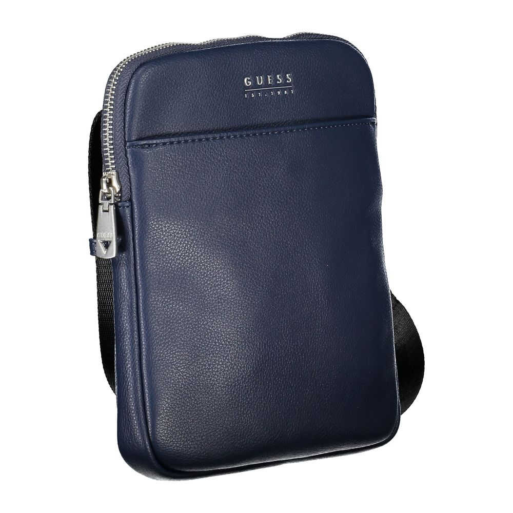 Guess Jeans Blue Polyurethane Men's Shoulder Bag - Image 2