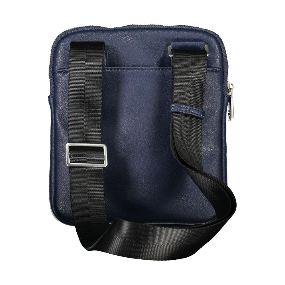 Guess Jeans Blue Polyurethane Men's Shoulder Bag - Image 3