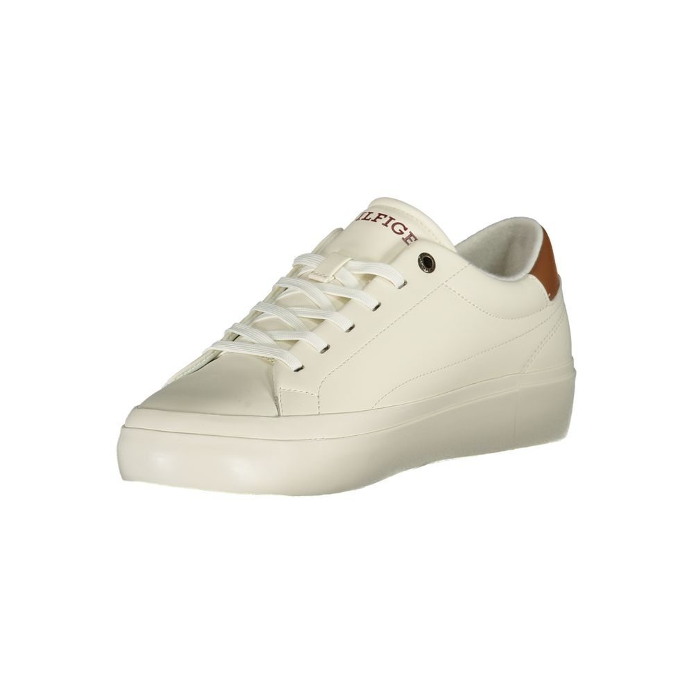 Tommy Hilfiger White Polyurethane Men Sneaker - Image 3