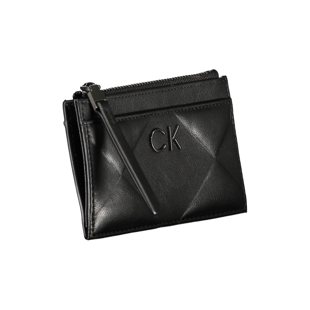 Calvin Klein Sleek Black Zip Wallet with Contrast Detailing - Image 3