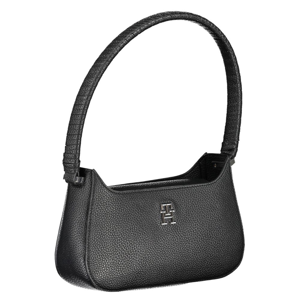 Tommy Hilfiger Black Polyurethane Women Handbag - Image 2