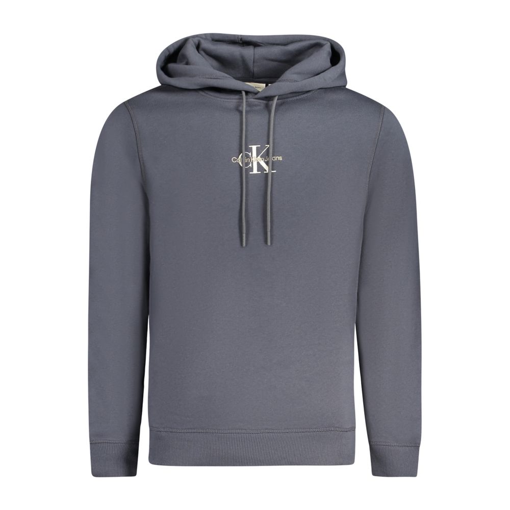 Calvin Klein Blu Cotton Men Sweatshirt