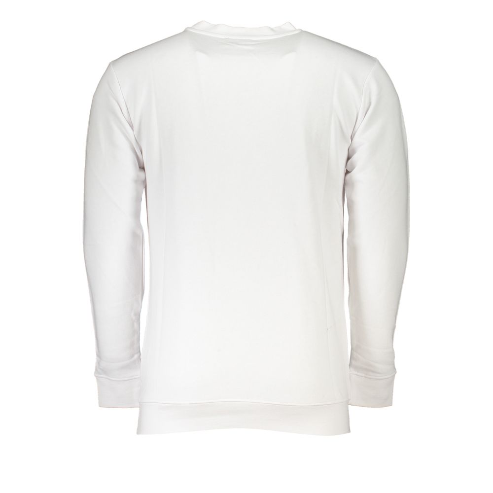 Cavalli Class White Cotton Men Sweater - Image 2