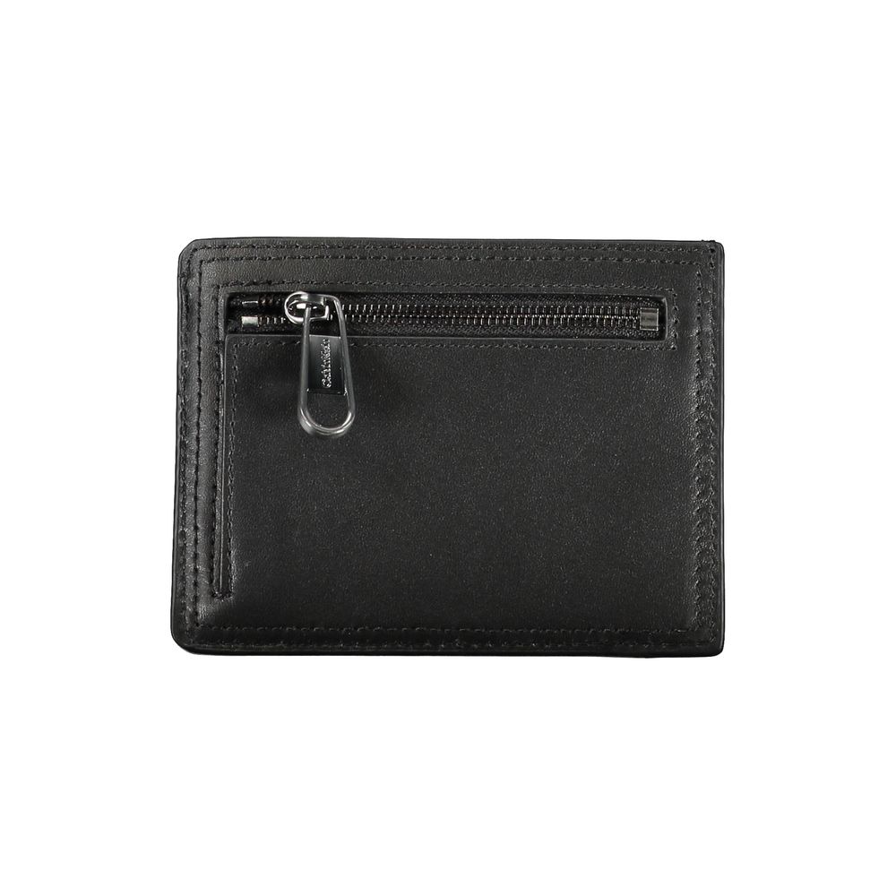 Calvin Klein Sleek Black Leather Coin Purse with Card Holder - Image 2