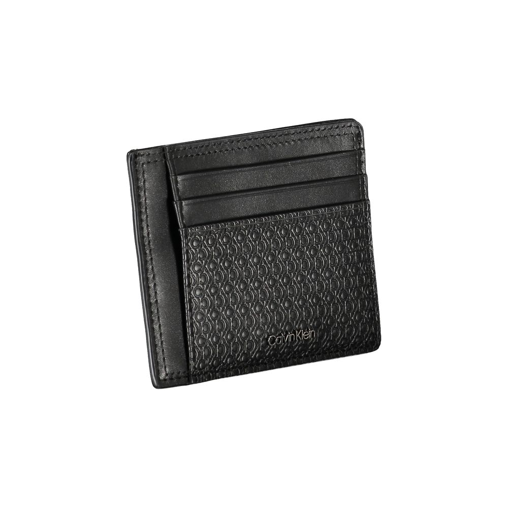 Calvin Klein Sleek Black Leather Coin Purse with Card Holder - Image 3