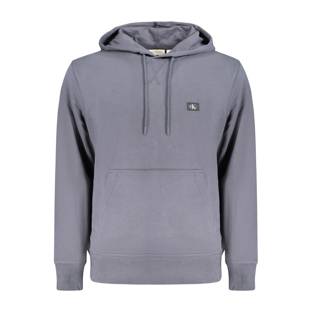Calvin Klein Blue Cotton Men's Hooded Sweatshirt