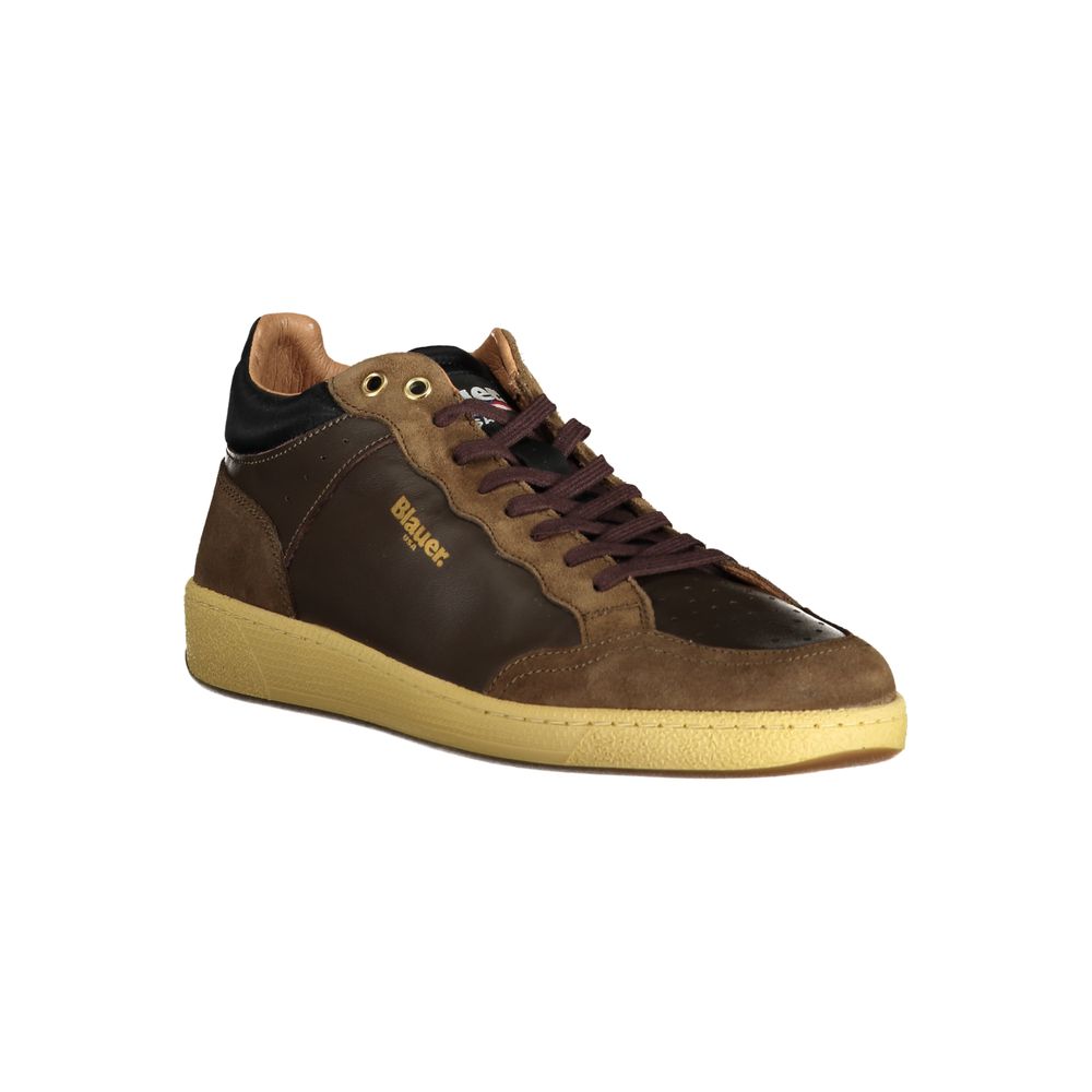 Blauer Marrone Leather Men Sneaker - Image 2