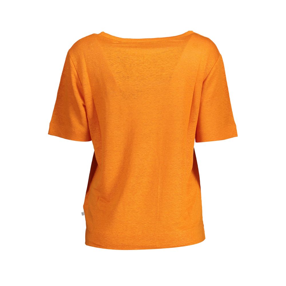 Gant Orange Linen Women T-Shirt - Image 2
