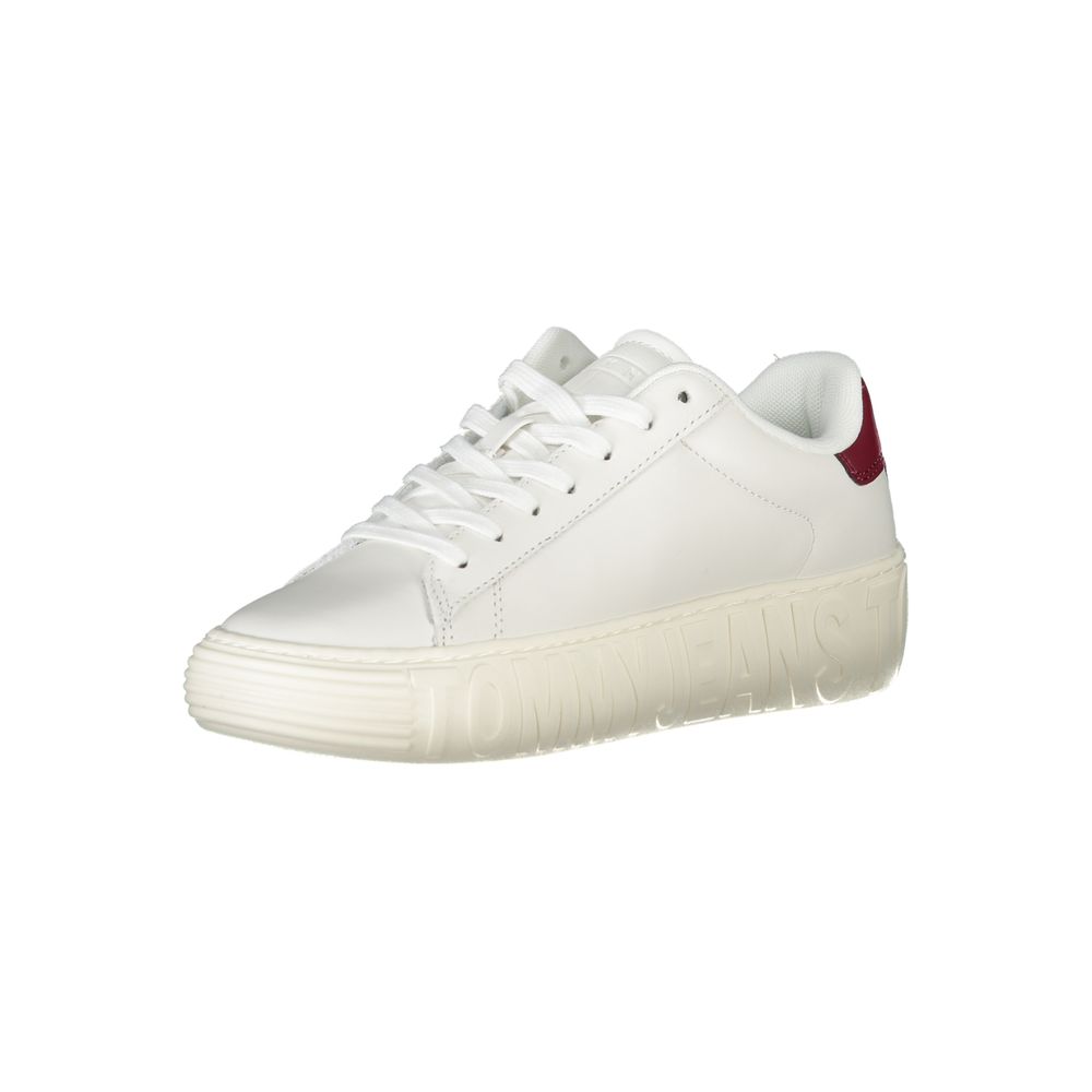 Tommy Hilfiger White Leather Women Sneaker - Image 2