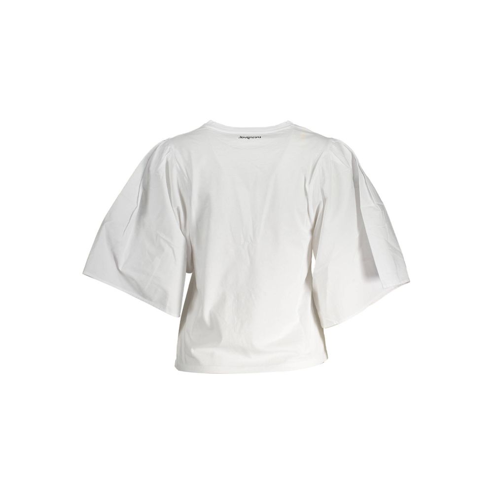 Desigual White Cotton Women Top - Image 2