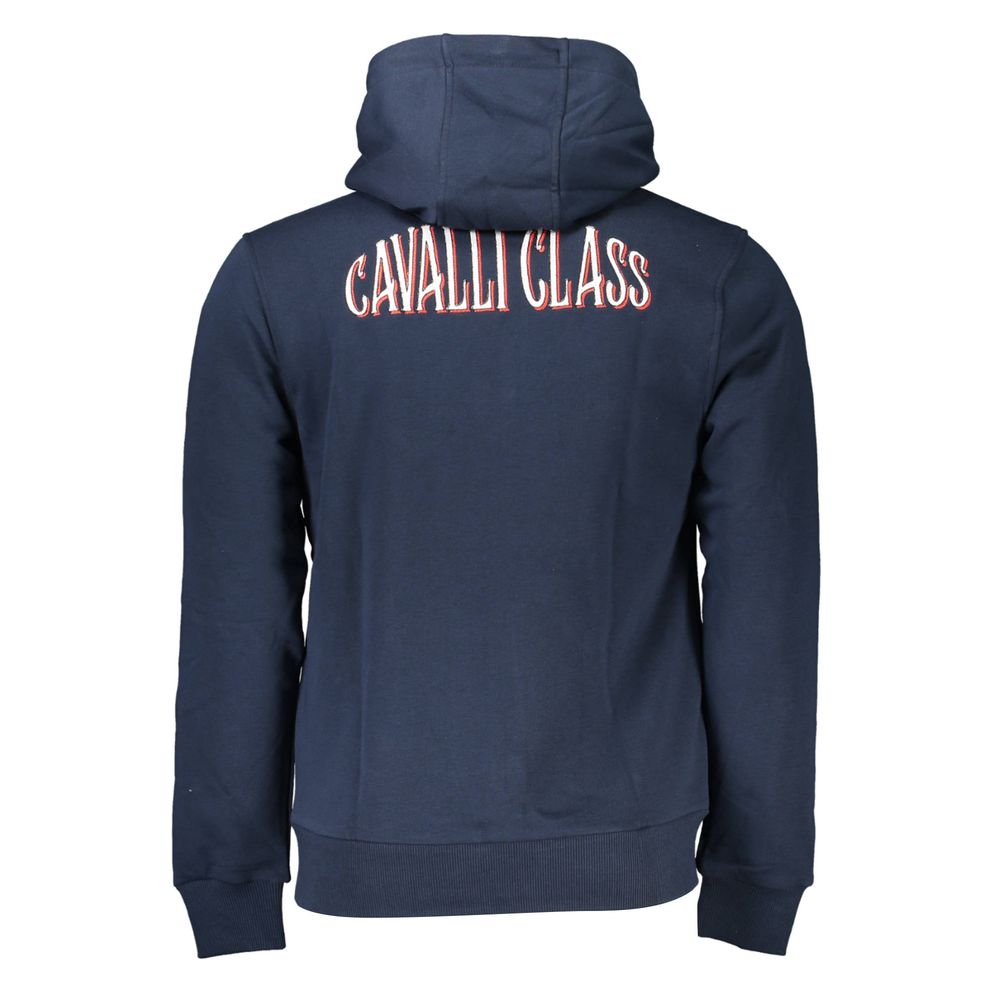 Cavalli Class Blue Cotton Men Sweater - Image 2